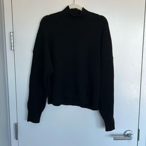J Crew Black Chunky Turtleneck Sweater - XL